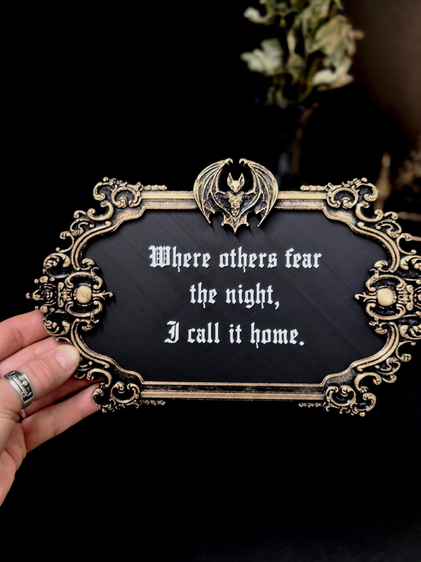 Vampire Wall Plaque “Gothic Home”
