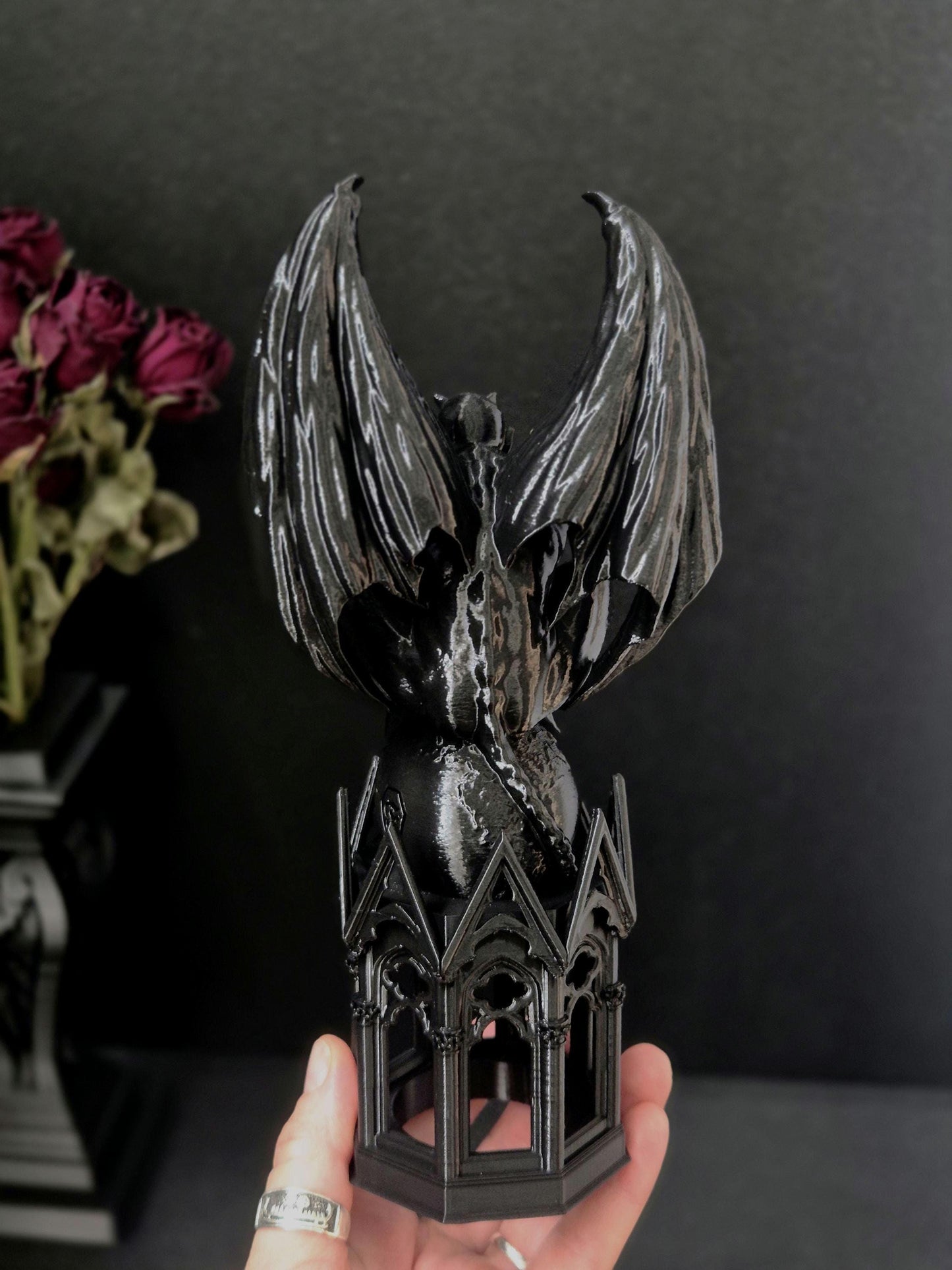 Gothic Tealight Holder Cathedral Gargoyle