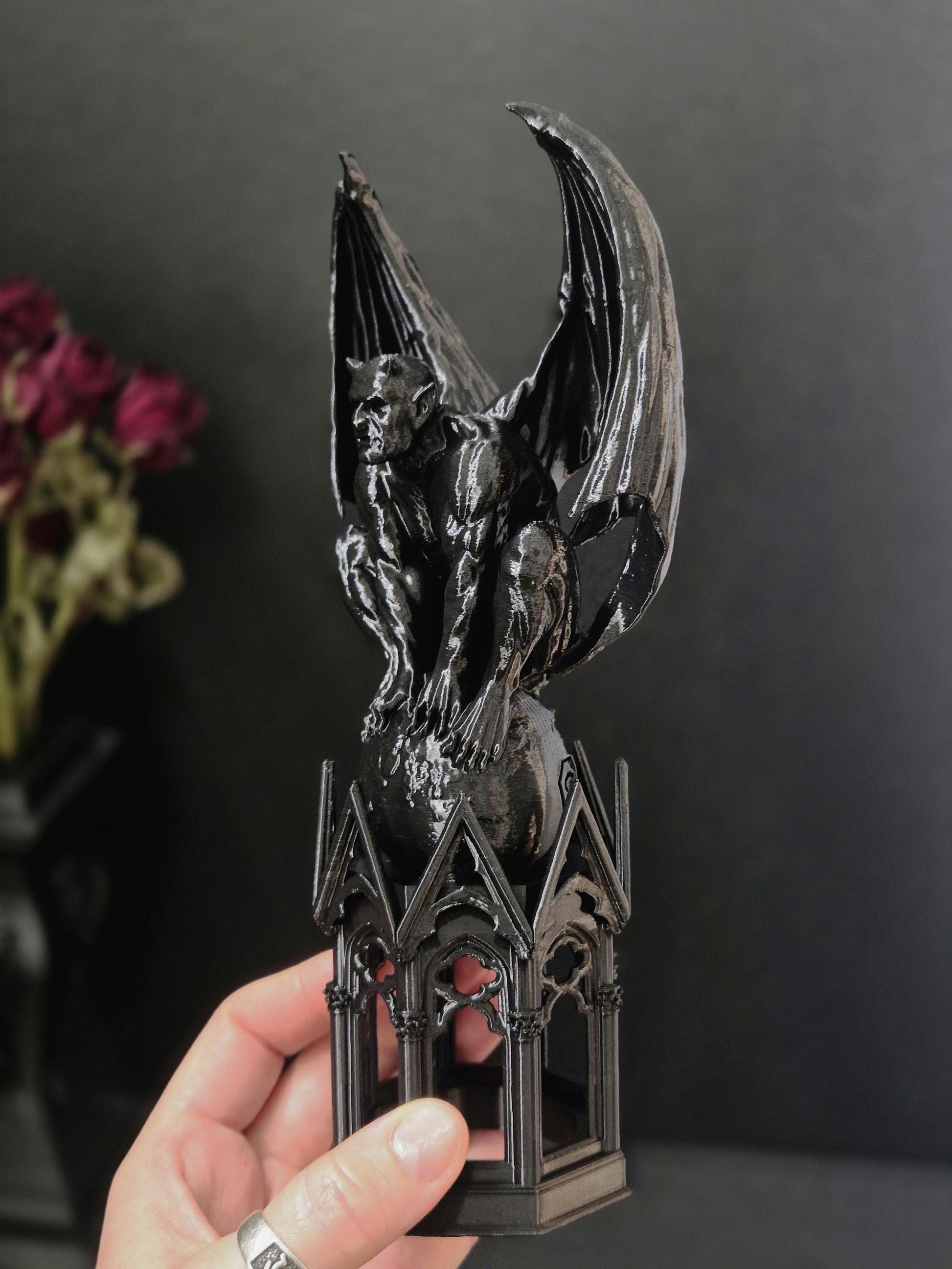 Gothic Tealight Holder Cathedral Gargoyle