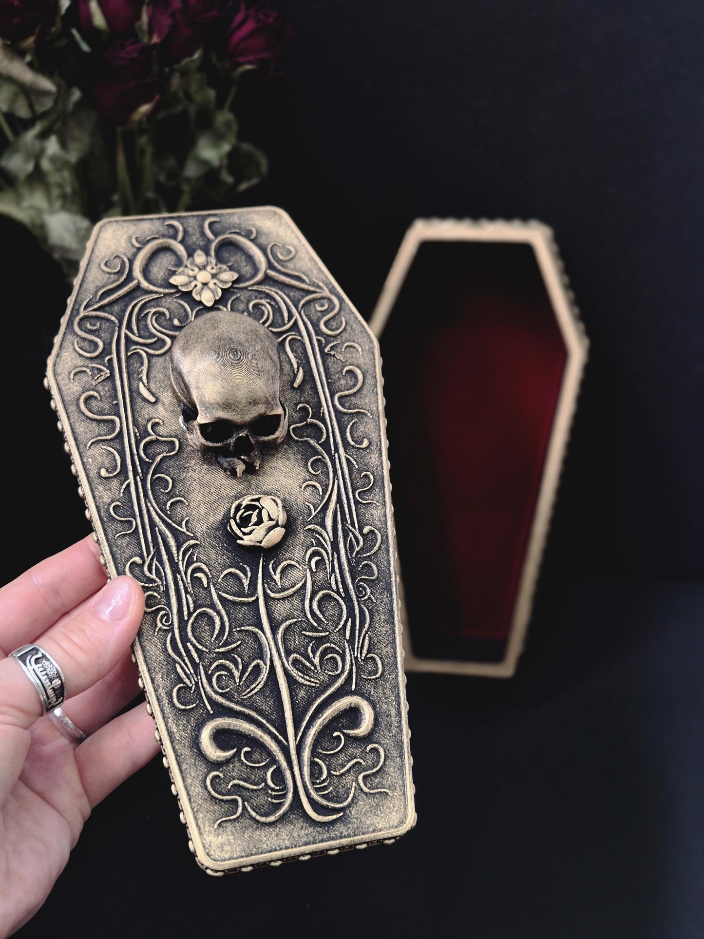 Coffin Box "A Rose for the Dead"