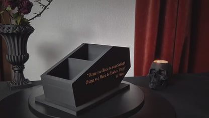 Gothic Coffin Makeup Organiser, Goth Makeup Box, 3D-PRINTED