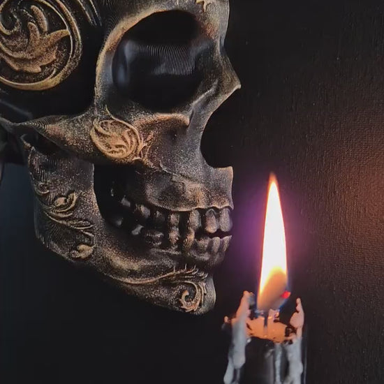 Gothic Victorian Skull Wall Art "Amadeus"