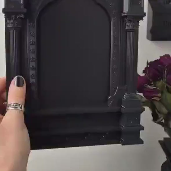 Gothic Victorian Photo Frame – Medieval Baroque 3D-Printed Wall & Standing Frame, Dark Home Decor, Gothic Gift