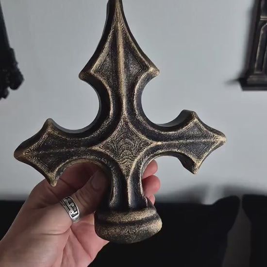 Gothic Cross Wall or Shelf Decor