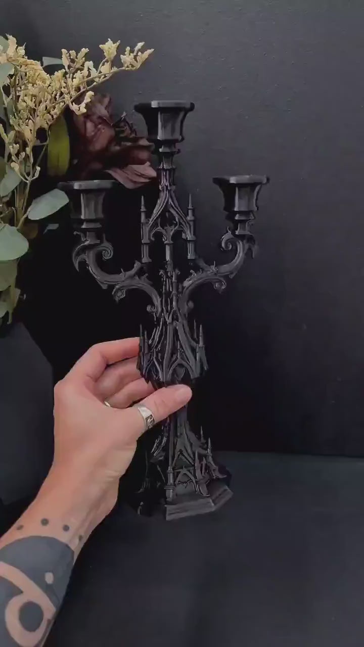 Gothic Candelabra, 3D Printed