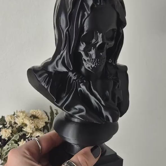 Santa Muerte Bust Sculpture
