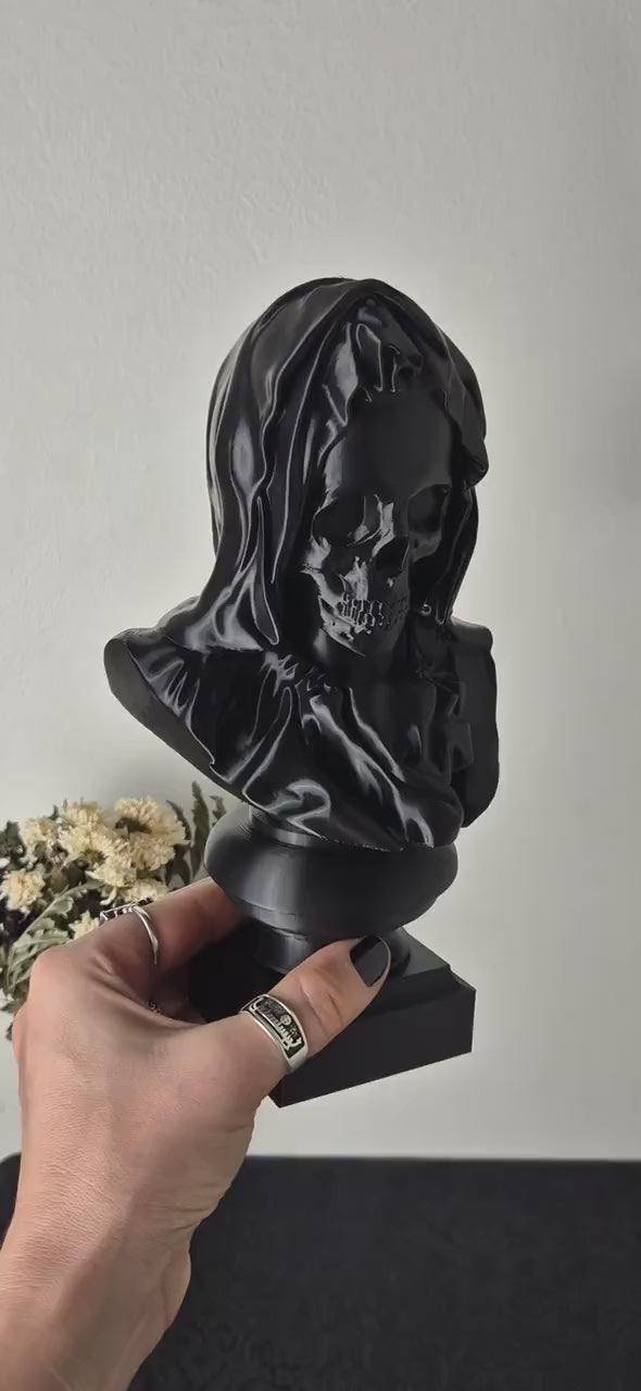 Santa Muerte Bust Sculpture