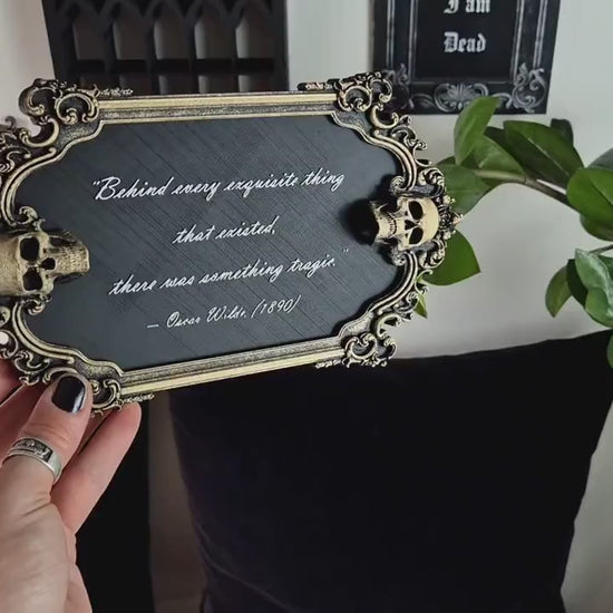 Gothic Victorian Quote Sign