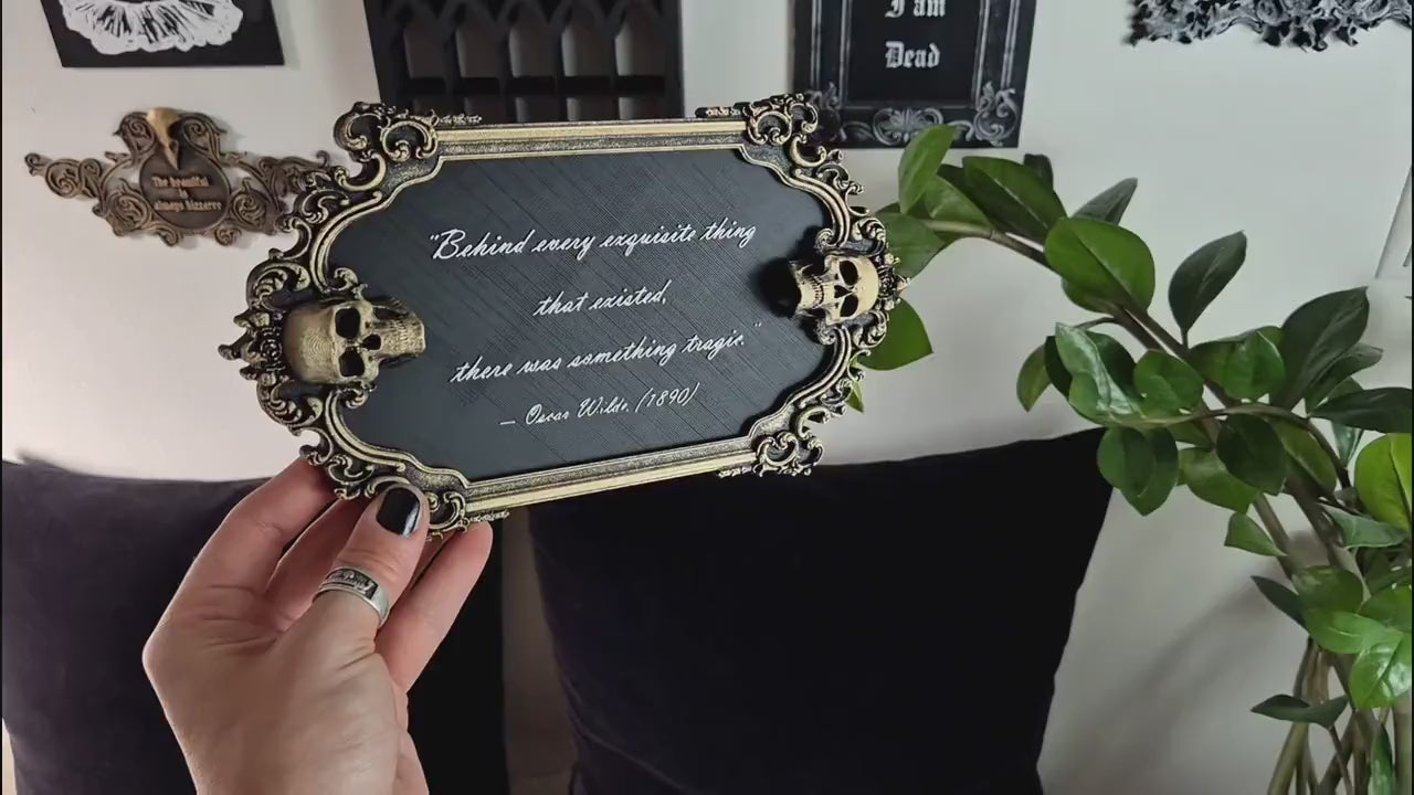 Gothic Victorian Quote Sign