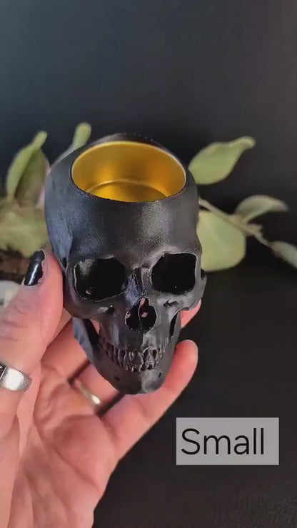 Skull Tealight Candle Holder "Nox"